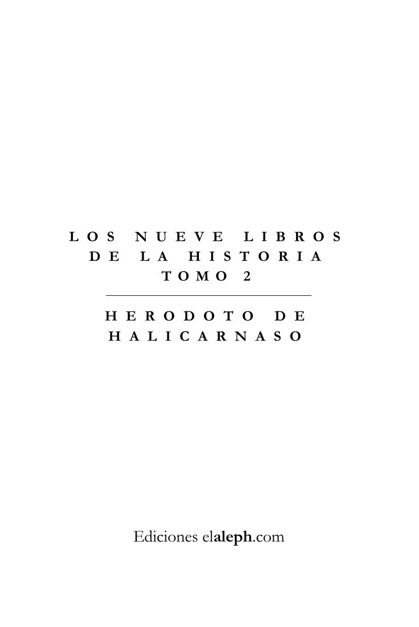 Los nueve libros de la Historia (libro II)